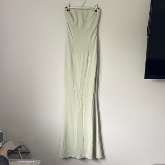 Katie May Strapless Sage Color with open back size xxs - Picture 5 of 11
